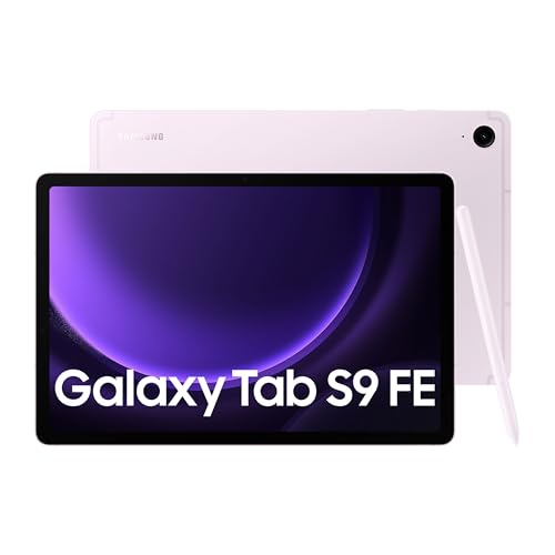Samsung Galaxy Tab S9 FE 27.69 cm (10.9 inch) Show, RAM 6 GB, ROM 128 GB Expandable, S Pen in-Field, WiFi+5G, IP68 Pill, Lavender