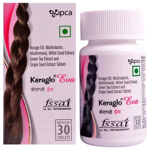 Keraglo Eva Pill (30 tablets) For Hair BOTTLE