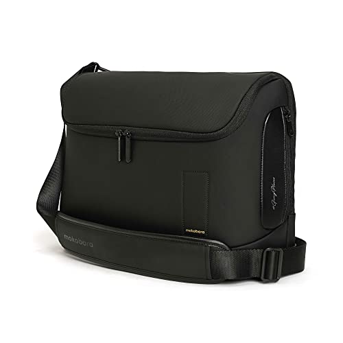 MOKOBARA The Transit Briefcase Vegan Leather-based & Nylon 15L Laptop computer Crossbody Messenger Bag for Males & Girls