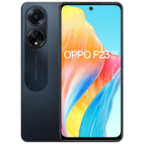 Oppo F23 5G (Cool Black, 8GB RAM, 256GB Storage) | 5000 mAh Battery with 67W SUPERVOOC Charger | 64MP Rear Triple AI Digicam with Microlens | 6.72″ FHD+ 120Hz Show | with Provide