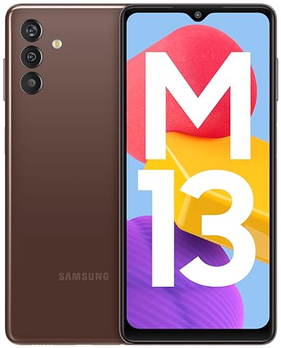 Samsung Galaxy M13 (Stardust Brown, 4GB, 64GB Storage) | 6000mAh Battery | Upto 8GB RAM with RAM Plus
