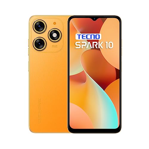 TECNO Spark 10C (Magic Pores and skin Orange, 8GB RAM,128GB Storage)|16GB Expandable RAM | 90Hz Refresh Price 6.6″ HD+Dot Show | 16MP AI Twin Rear Digital camera