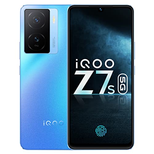iQOO Z7s 5G by vivo (Norway Blue, 6GB RAM, 128GB Storage) | Extremely Vibrant AMOLED Show | Snapdragon 695 5G 6nm Processor | 64 MP OIS Extremely Steady Digital camera | 44WFlashCharge