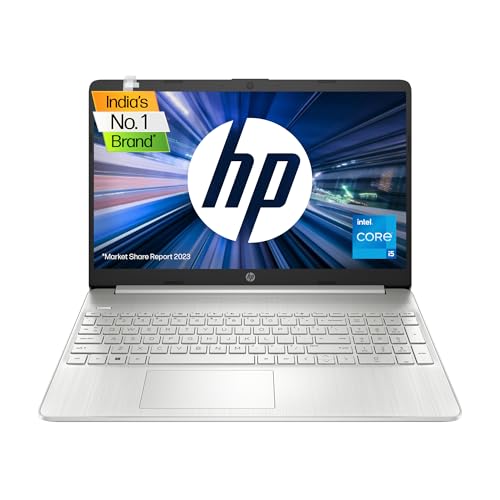 HP Laptop computer 15, twelfth Gen i5-1235U, 15.6-inch (39.6 cm), FHD, Anti-Glare, 8GB DDR4, 512GB SSD, Intel Iris Xᶱ Graphics, Backlit Keyboard, Twin Audio system, (Win 11, MSO 2021, Silver, 1.69 kg), 15s-fy5007TU