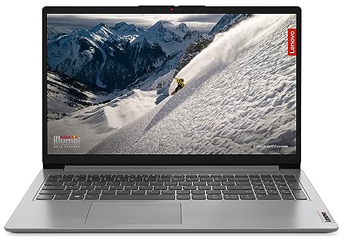 Lenovo IdeaPad 1 AMD Ryzen 5 5500U 15.6″ (39.62cm) FHD Skinny & Gentle Laptop computer (8GB/512GB SSD/Home windows 11/Workplace 2021/Backlit Keyboard/1Yr Guarantee + 1 Yr ADP/Gray/1.6Kg), 82R400BGIN