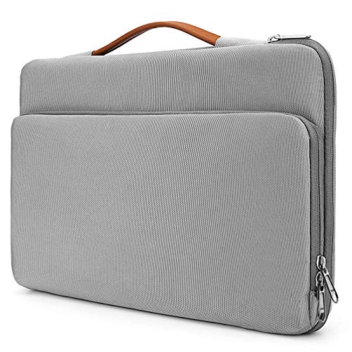 MOCA Felt Leather-based Cowl for Tablets, Laptops, Appropriate with MacBook Laptop computer Bag Sleeve for 13.3 Inch (33.02 Cm), 13.3 Inch (33.78 Cm) Apple MacBook Air Professional Retina a1466 a1369 a1502 MacBook, Gray