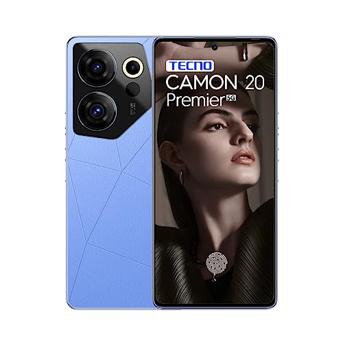 TECNO Camon 20 Premier 5G (Serenity Blue, 8GB RAM,512GB Storage)|8GB Expandable RAM| Trade 1st 50MP RGBW-Professional Digital camera| Section 1st 108MP Extremely-Large Macro Lens |6.67″ 120Hz, 10bit AMOLED in-Show
