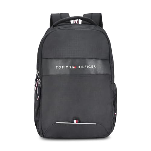 Tommy Hilfiger Joshua Polyester 20.61L Laptop computer Backpack For Unisex – Black