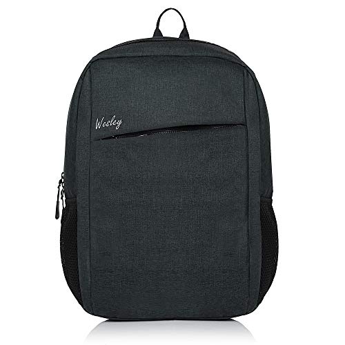 Wesley Unisex Milestone Informal Waterproof Laptop computer Workplace College Faculty Enterprise Journey Backpack (Dimensions: 12.5×18 inches) (Appropriate with 15.6 inch laptops)