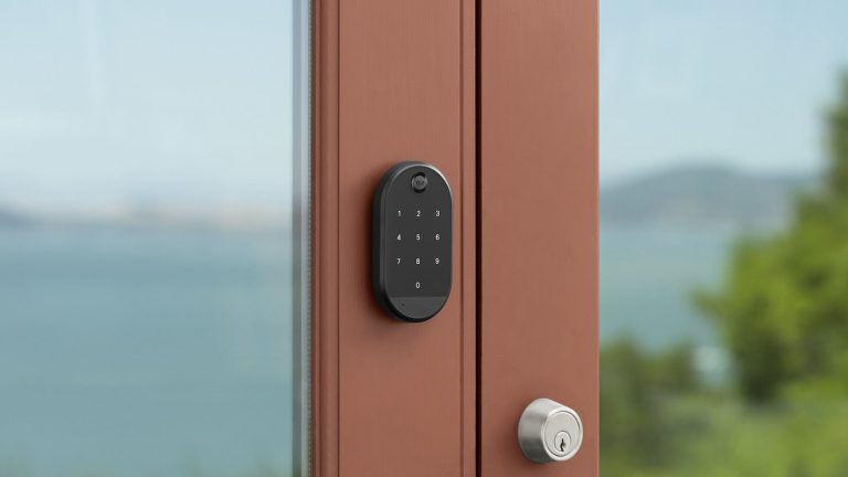 This wi-fi sensible lock accent permits keyless entry