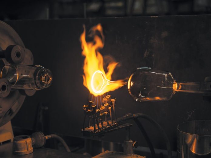 Image of glass blowing