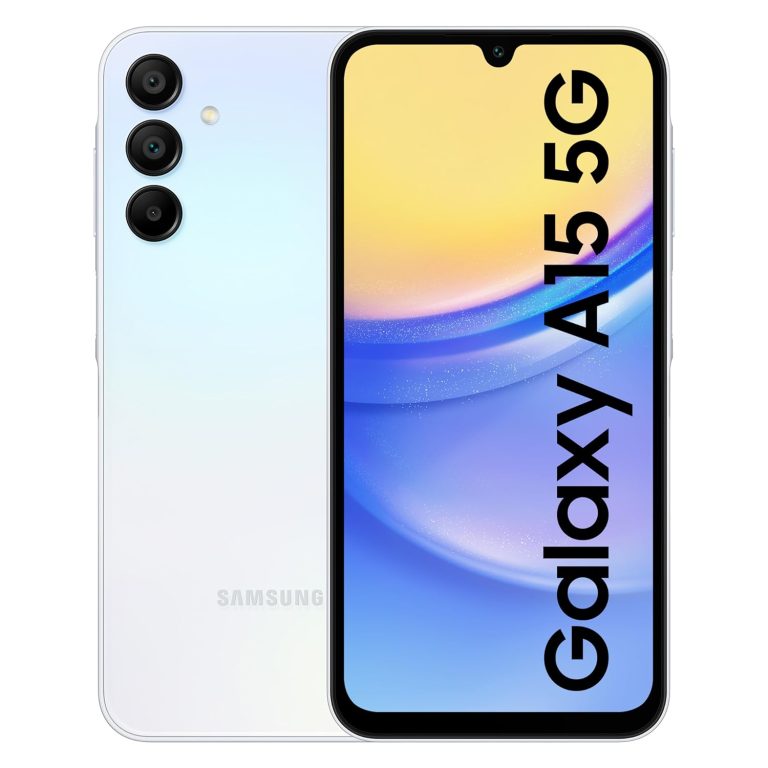 Samsung Galaxy A15 5G (Mild Blue, 8GB, 128GB Storage) | 50 MP Essential Digital camera | Android 14 with One UI 6.0 | 16GB Expandable RAM | MediaTek Dimensity 6100+ | 5000 mAh Battery