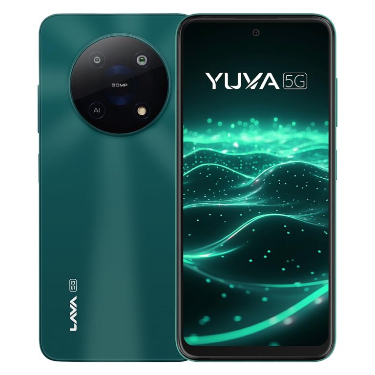 Lava Yuva 5G (Mystic Inexperienced, 4GB RAM, 128GB Storage) |Octacore 5G 6nm Processor | 50 MP AI Digital camera |5000 mAh Battery| Upto 8 GB Expandable RAM