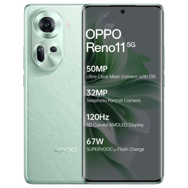 Oppo Reno 11 5G (Wave Inexperienced,128 GB) (8 GB RAM)