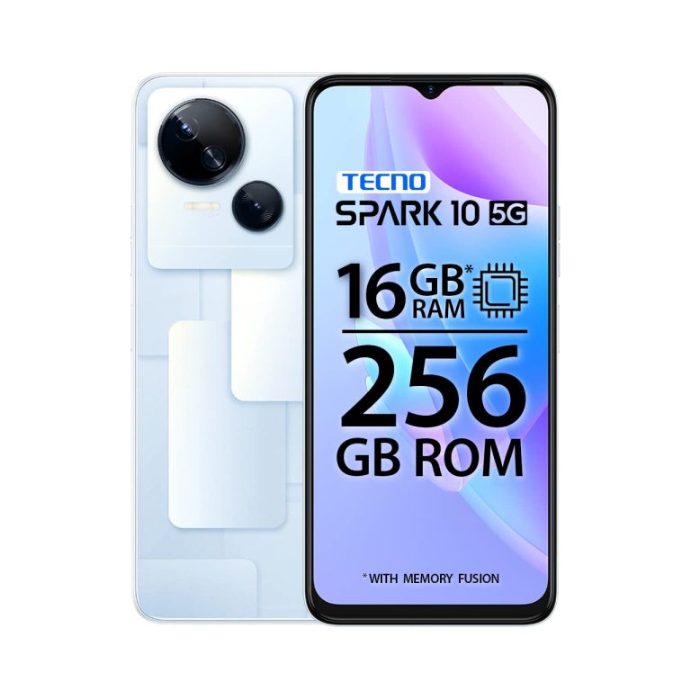 TECNO Spark 10 5G (Meta White, 8GB RAM,256GB Storage)|16GB Expandable RAM | Extremely Clear 50MP Superior Rear Digicam| Dimensity 6020 7nm Highly effective 5G Processor
