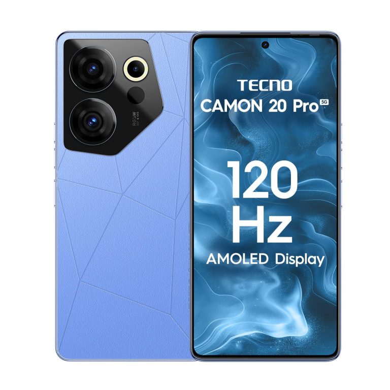 TECNO Camon 20s Professional 5G (Serenity Blue, 8GB RAM,256GB Storage)| MediaTek Dimensity 8020 Processor | 64MP RGBW(G+P) OIS Rear Digital camera|6.67 FHD+ Massive AMOLED Display screen