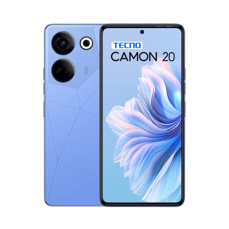 TECNO Camon 20 (Serenity Blue, 8GB RAM,256GB Storage)|16GB Expandable RAM | 64MP RGBW Rear Digital camera|6.67 FHD+ Massive AMOLED with in-Show Fingerprint Sensor