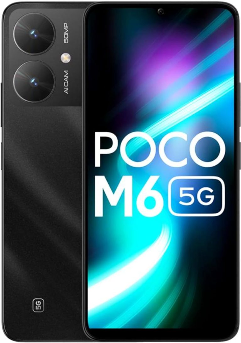 POCO M6 5G (Galactic Black,6GB RAM, 128GB Storage)