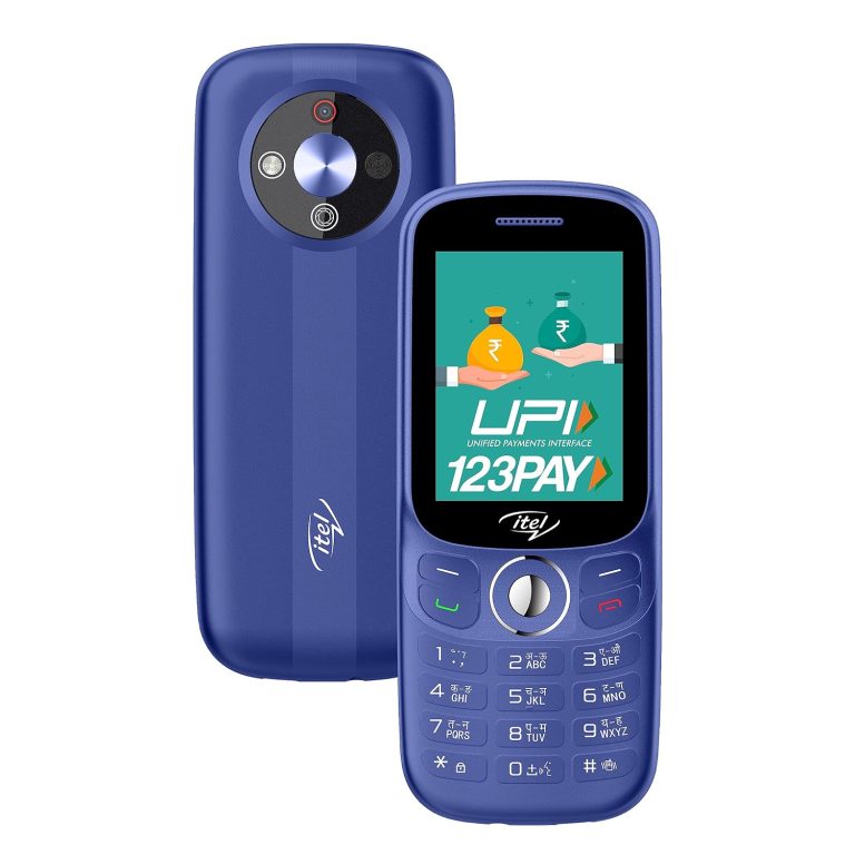 itel SG400 Keypad Cellular Telephone with 9.8mm extremely slim design |2.4 inch Show|UPI PAY|Crystal Clear Calls | 4 Hour Service|1.3 MP Digital camera with flash |Kingvoice|Metallic End|Deep Blue