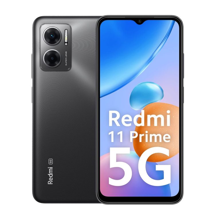 Redmi 11 Prime 5G (Thunder Black, 4GB RAM, 64GB Storage) | Prime Design | MTK Dimensity 700 | 50 MP Twin Cam | 5000mAh | 7 Band 5G