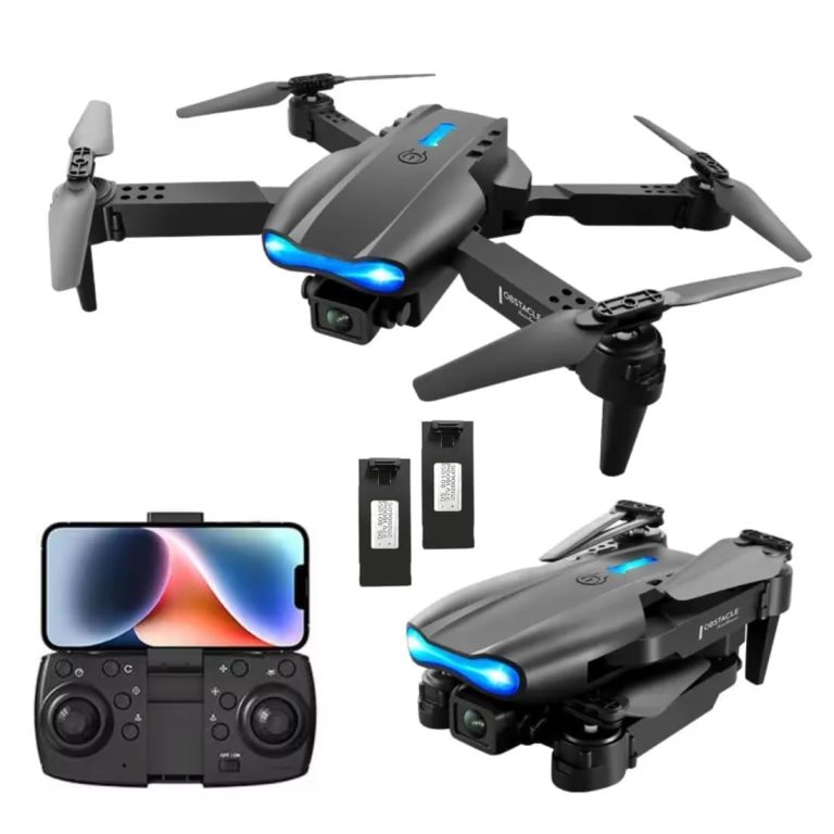 BLISSY HOME-E99-Professional-Drone-with-4K-Digital camera-WiFi-FPV-1080P-HD-Twin-Foldable-RC-Quadcopter-Altitude-Maintain-Headless-Mode-Hight-Maintain-Twin-Battery-Multicolor