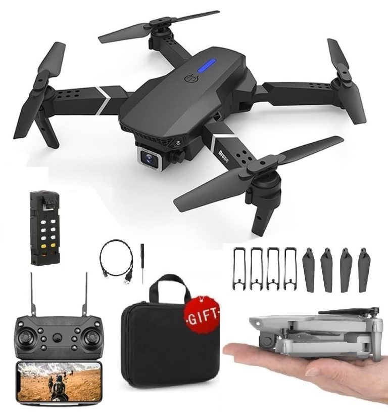 Bounce Foldable-Toy-Drone-With-Hq-Wifi-Digicam-Distant-Management-For-Youngsters-Quadcopter-With-Gesture-Selfie-Flips-Mode-App-One-Key-Headless-Modee-Performance-240-Rely (Multi)