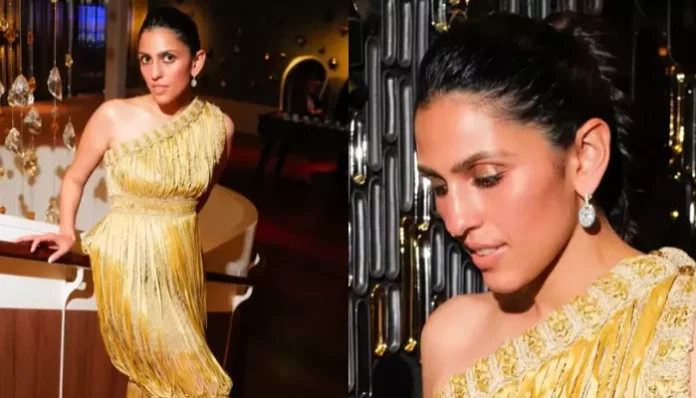 Shloka Mehta Looks Chic In Vintage Fringed Chanel Dress Paired With Diamond Earrings For Toga Party