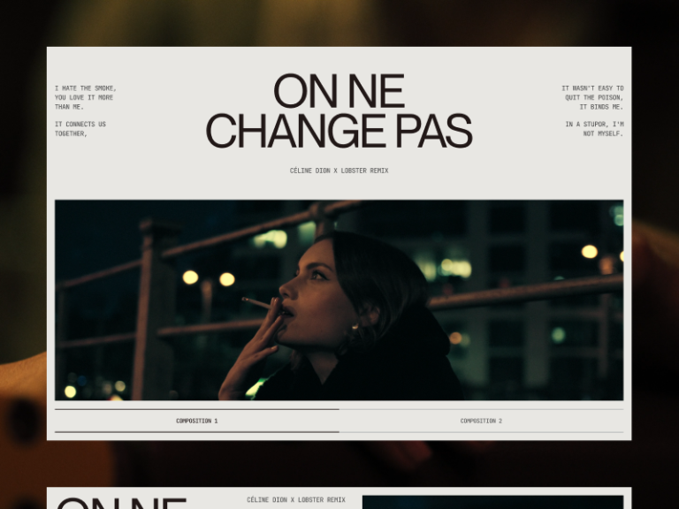 On Ne Change Pas: The Artistic Work Course of Behind a Beautiful UI Animation