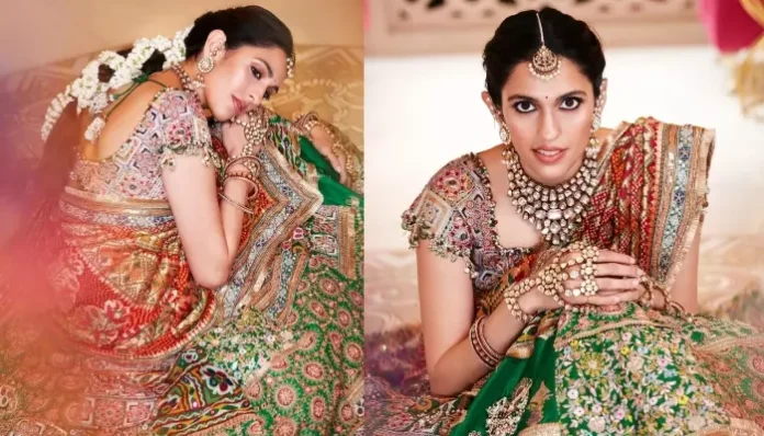 Shloka Mehta Sheds Pure Elegance In A Custom Anamika Khanna Lehenga At Anant-Radhika