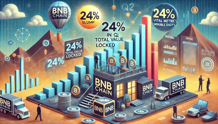 BNB Chain TVL Slumps 24% In Q2, Yet Vital Metrics Surge In Double Digits