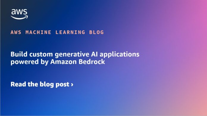 Build custom generative AI applications powered by Amazon Bedrock