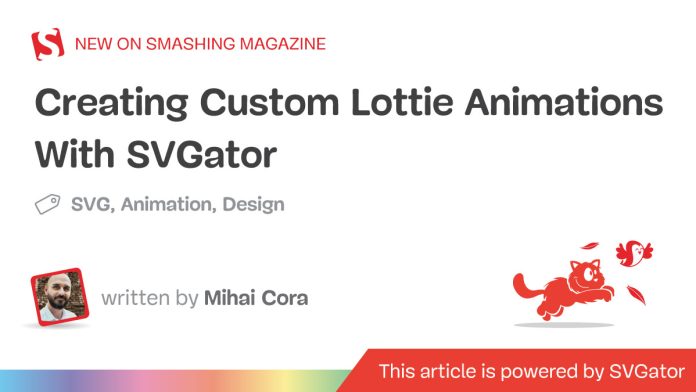 Creating Custom Lottie Animations With SVGator — Smashing Magazine